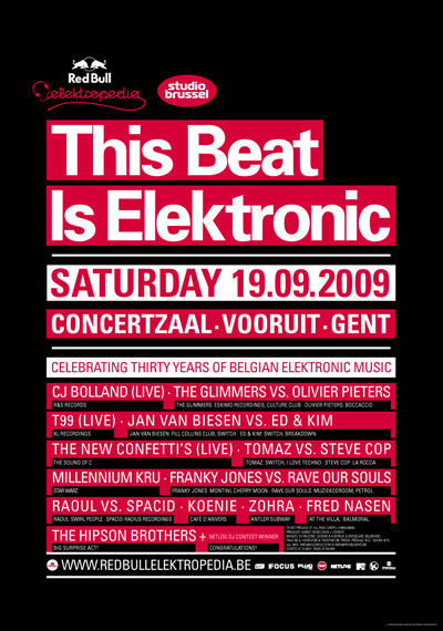 This Beat is Elektronic - Sat 19-09-09, Kunstencentrum Viernulvier